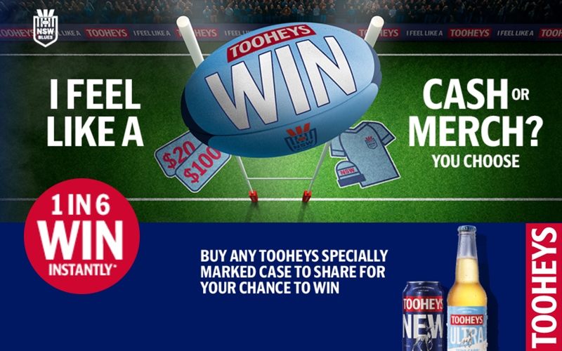 Tooheys State of Origin 2026 instant win Australia