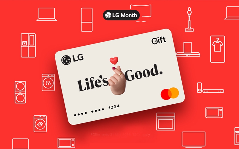 LG Electronics bonus eGift card cashback Australia 2026