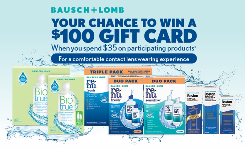 Bausch & Lomb (australia) Pty Ltd Promotion: Bausch & Lomb — Biotrue, Renu And Boston Sweepstake 2026