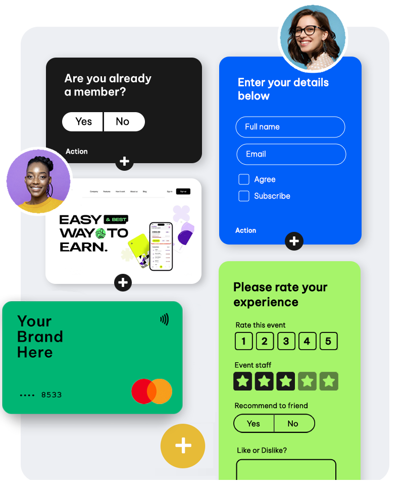 Personalized reward journey with branching logic